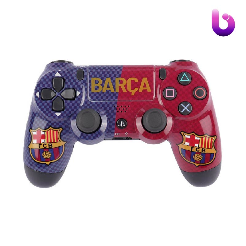 دسته بی سیم SONY PlayStation 4 DualShock 4 High Copy طرح Barcelona