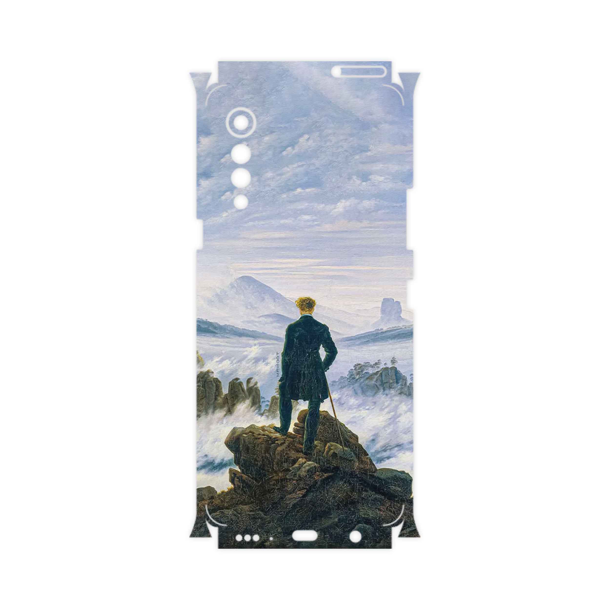 برچسب پوششی ماهوت مدل Wanderer above the Sea of Fog-FullSkin مناسب برای گوشی موبایل ال جی Velvet 5G