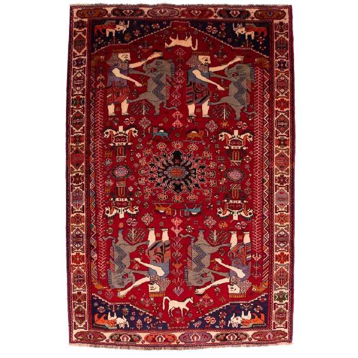 فرش دستباف قدیمی پنج و نیم متری سی پرشیا کد 179123