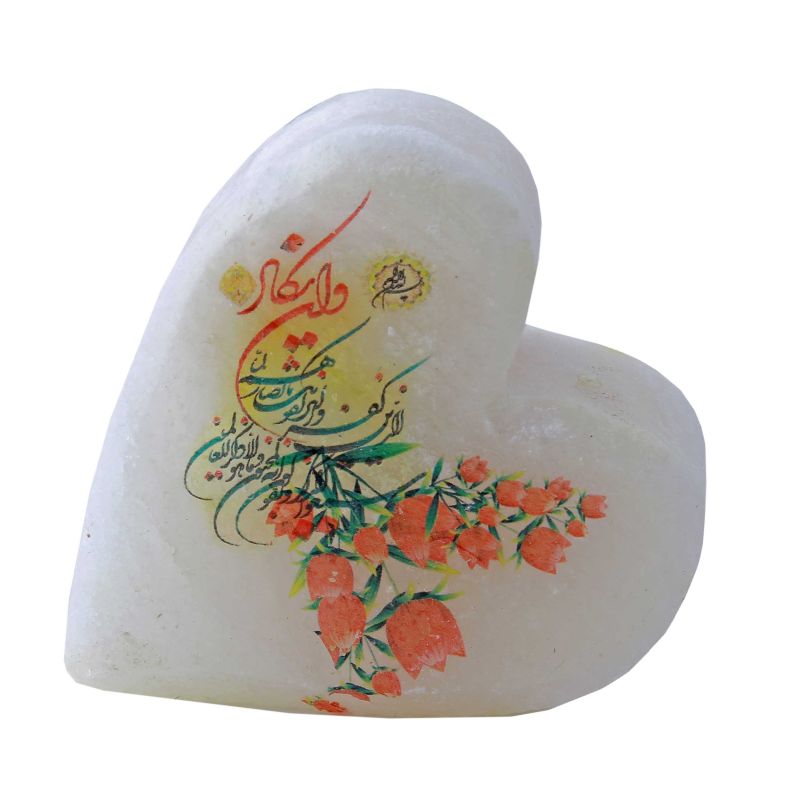سنگ نمک دکوری طرح قلب کد 22