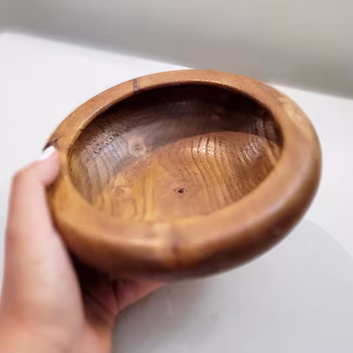پیاله چوبی تهیه شده از چوب ونو