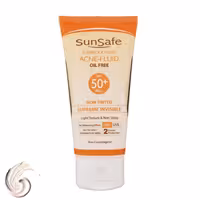 فلوئید ضدآفتاب بدون رنگ سان سیف دارای SPF50 مدل Acne Fluid حجم 50 میلی لیتر