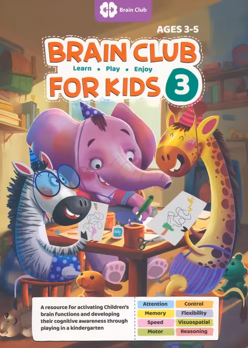 BRAIN CLUB FOR KIDS 3:باشگاه مغز کودکان 3 (زبان اصلی،انگلیسی) - ناشربوک | خرید آنلاین کتاب