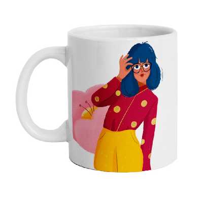 ماگ دارلی طرح دخترانه مدل MG2586