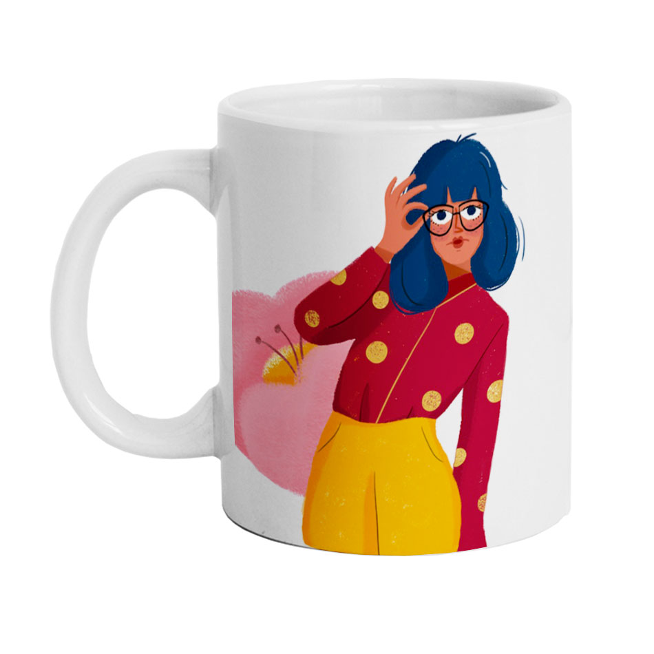 ماگ دارلی طرح دخترانه مدل MG2586