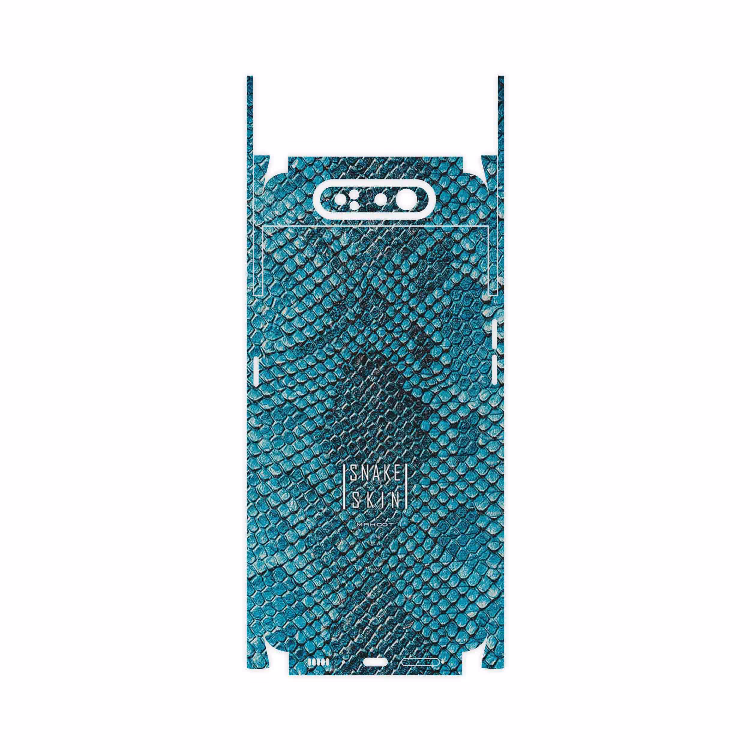 برچسب پوششی ماهوت مدل Blue Snake Skin-FullSkin مناسب برای گوشی موبایل سامسونگ Galaxy A80