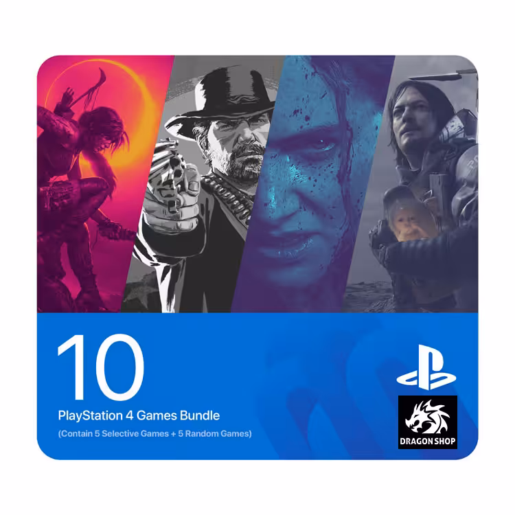 خرید پک 10 بازی PS4 (5 بازی انتخابی 5 بازی رندوم) با بهترین قیمت