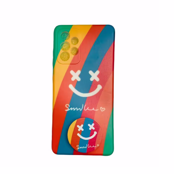 کاور طرح EMOJI مدل ARAM  مناسب برای گوشی موبایل سامسونگ GALAXY A52 4G / A52 5G / A52S به همراه پاپ سوکت