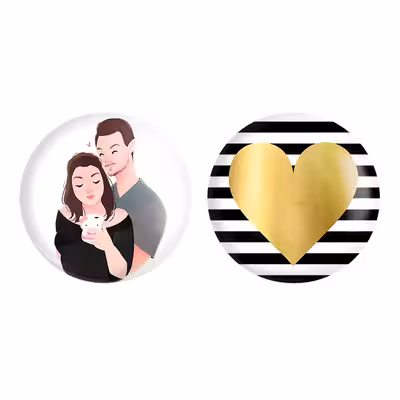 پیکسل خندالو مدل عاشقانه کد 18761873 مجموعه 2 عددی