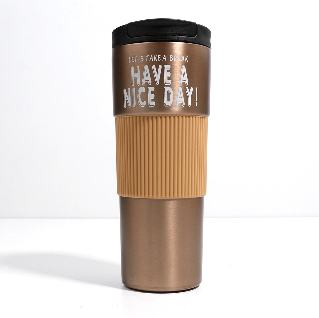 تروال ماگ have a nice day ( رنگ طلایی مات ) گنجایش 600 میل