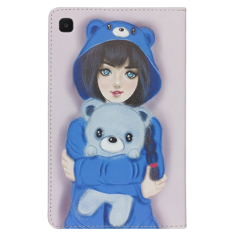 کیف کلاسوری مدل دختر فانتزی کد G-035 مناسب برای تبلت سامسونگ Galaxy Tab A7 Lite / T225 | دیجی قاب دونی