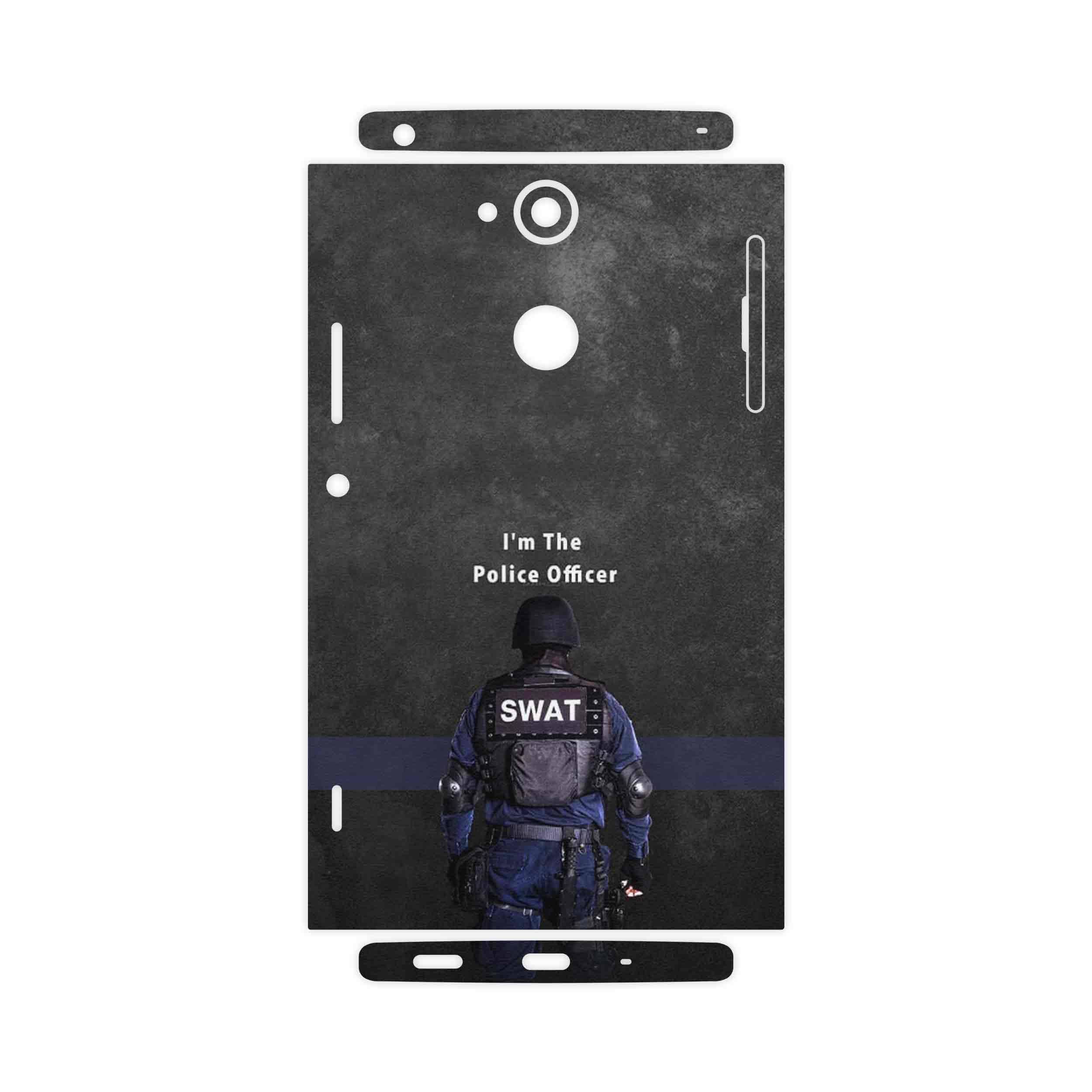 برچسب پوششی ماهوت مدل Police Officer-FullSkin مناسب برای گوشی موبایل سونی Xperia XA2