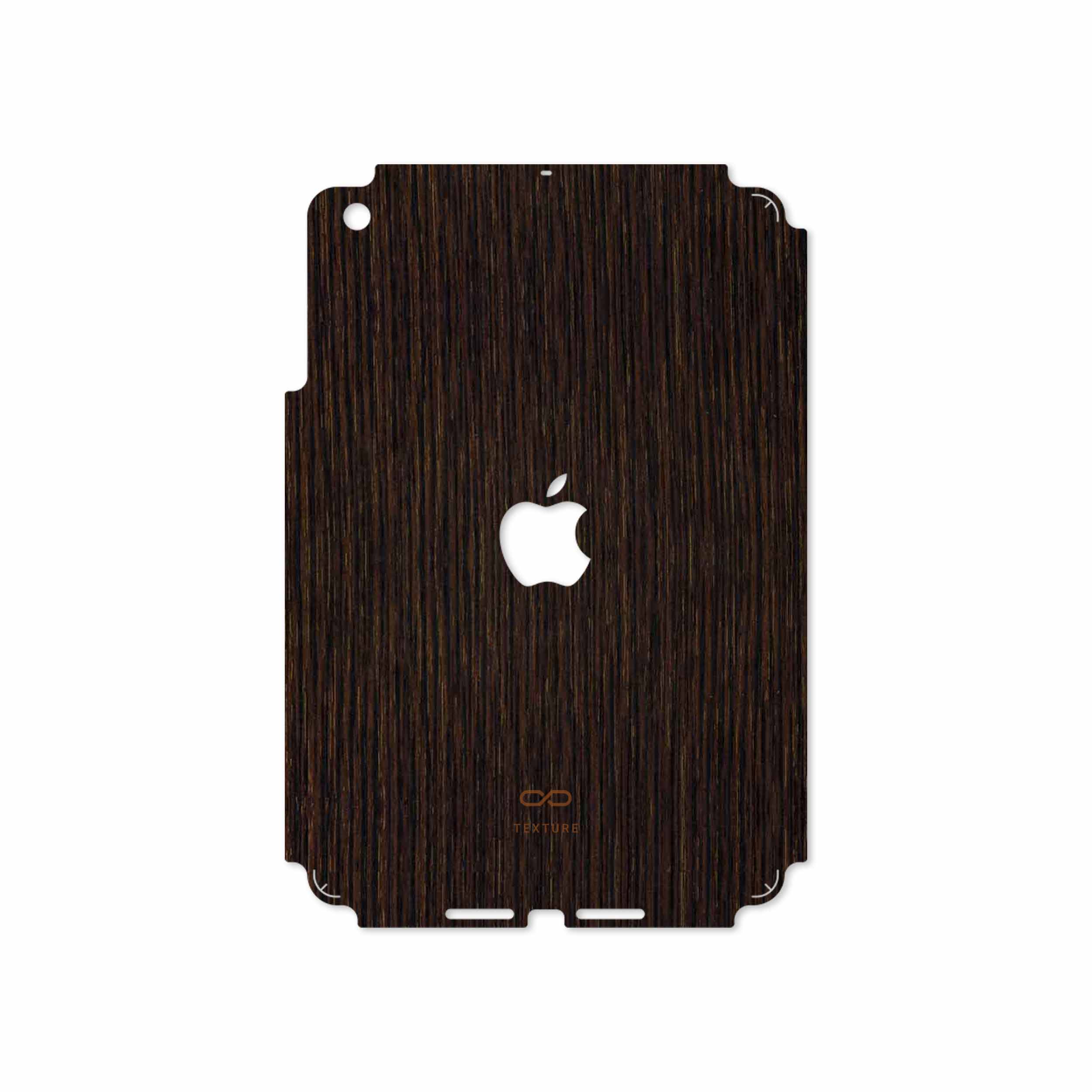 برچسب پوششی ماهوت مدل Dark-Gold-Stripes-Wood مناسب برای تبلت اپل iPad mini 2012 A1455