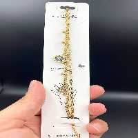 دستبند استیل 2لاین اویزدار