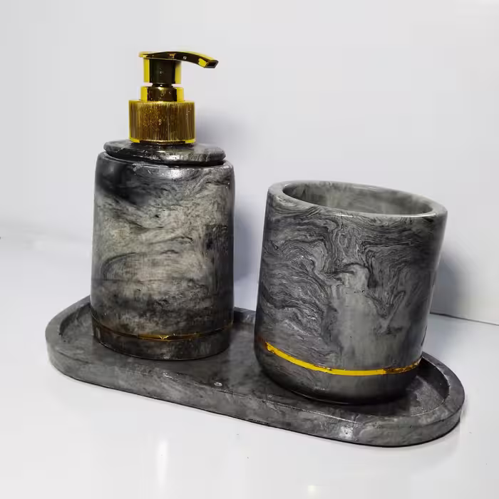 ست سرویس بهداشتی  سه پارچه مدل بیضی