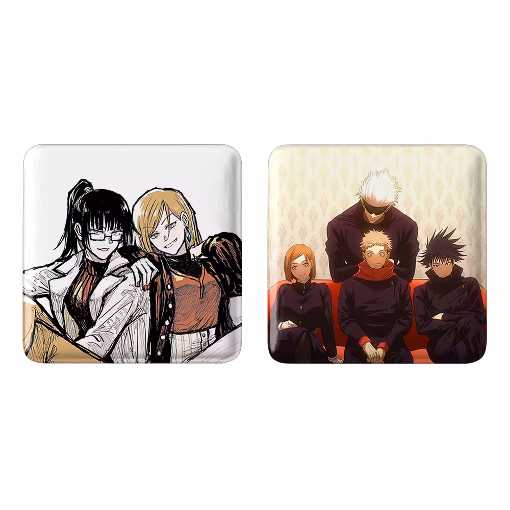 پیکسل خندالو مدل نوبارا و ماکی و گوجو و مگومی و ایتادوری انیمه جوجوتسو کایزن کد 1106311060 مجموعه 2 عددی