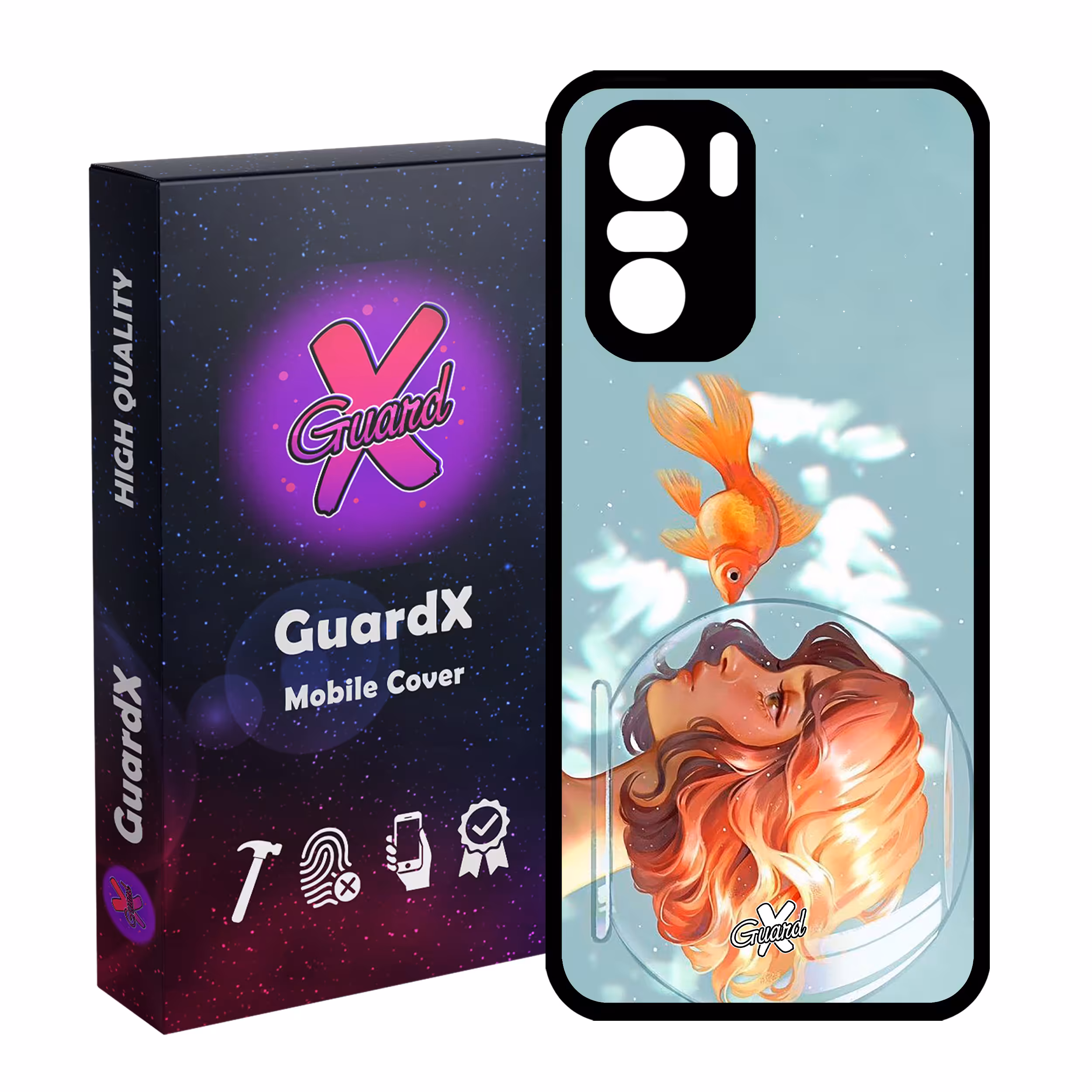 کاور گارد ایکس طرح Girl مدل Glass10020 مناسب برای گوشی موبایل شیائومی Poco F3/MI 11X/MI 11X Pro/Redmi K40/K40 Pro