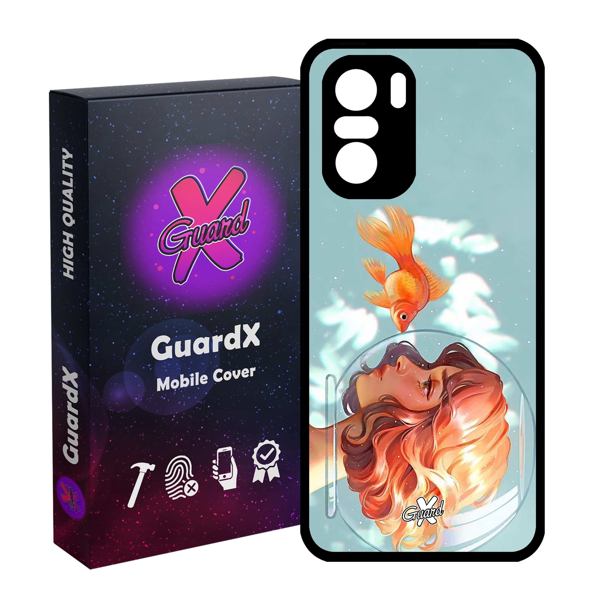 کاور گارد ایکس طرح Girl مدل Glass10020 مناسب برای گوشی موبایل شیائومی Poco F3/MI 11X/MI 11X Pro/Redmi K40/K40 Pro