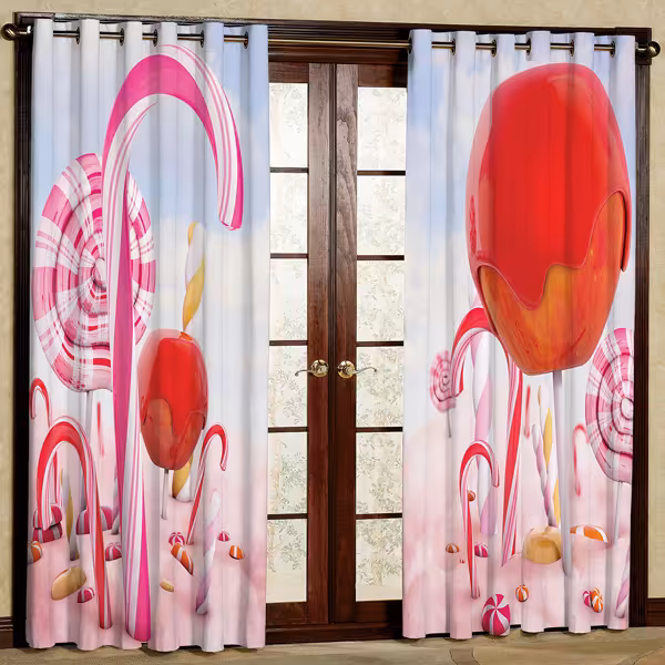 پرده مدل مخمل پانچی کد 6894 سایز 280x140 سانتی متر