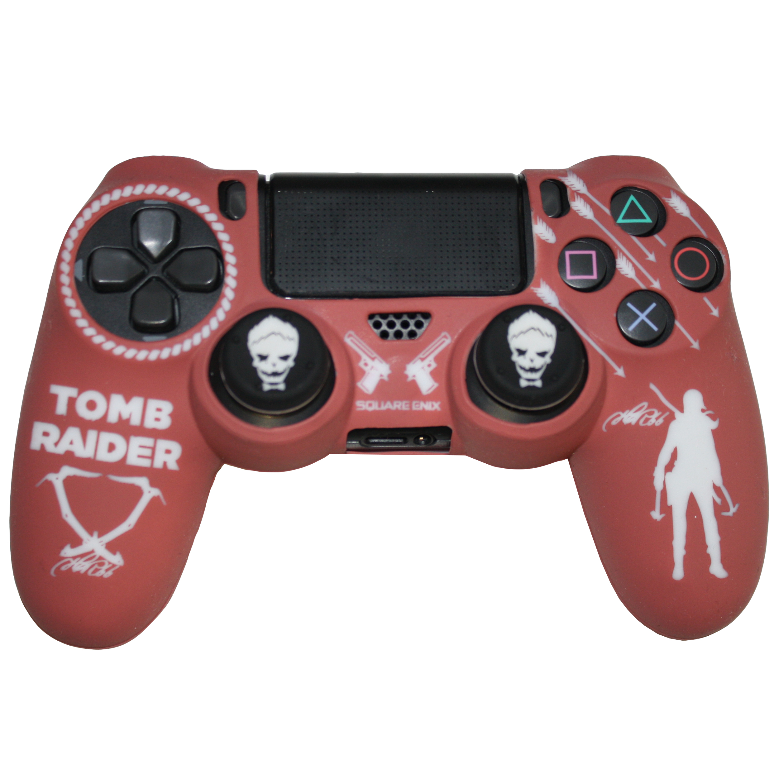 محافظ دسته پلی استیشن ۴ مدل tomb raider 01 به همراه روکش آنالوگ