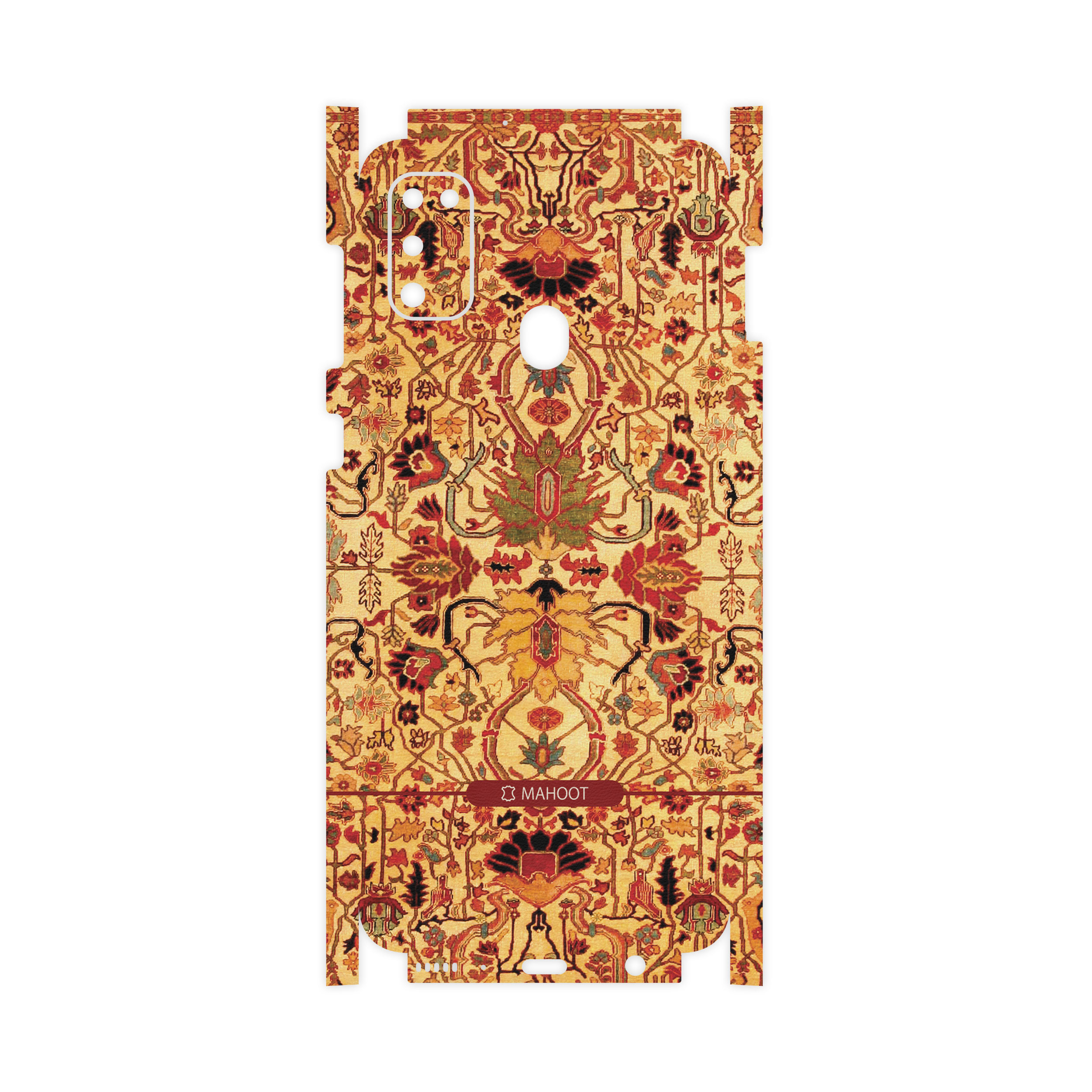 برچسب پوششی ماهوت مدل Full skin-Persian-Carpet-Yellow مناسب برای گوشی موبایل سامسونگ Galaxy M30s