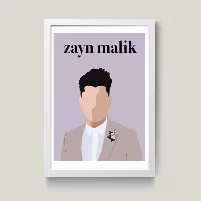 تابلو مدل minimall Zayn Malik کدm2426-b