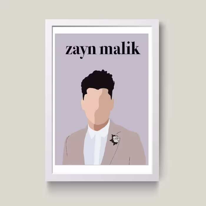 تابلو مدل minimall Zayn Malik کدm2426-b