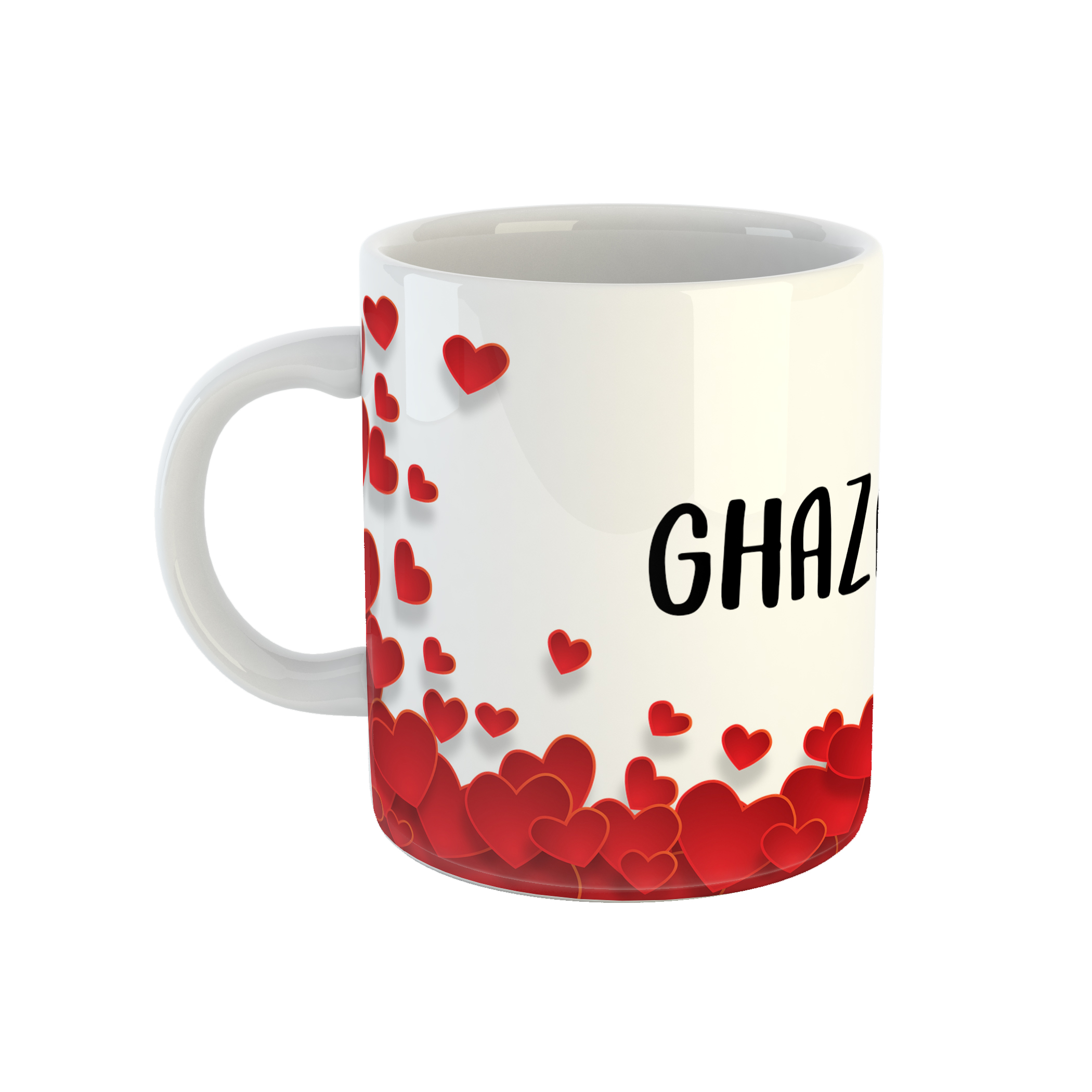 ماگ طرح قلب مدل غزل