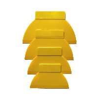 لیسه و کاردک پلاستیکی بسته چهارتایی