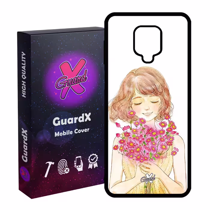 کاور گارد ایکس طرح دختر مدل Glass10239 مناسب برای گوشی موبایل شیائومی Redmi Note 9S / Note 9 Pro / Note 9 Pro Max