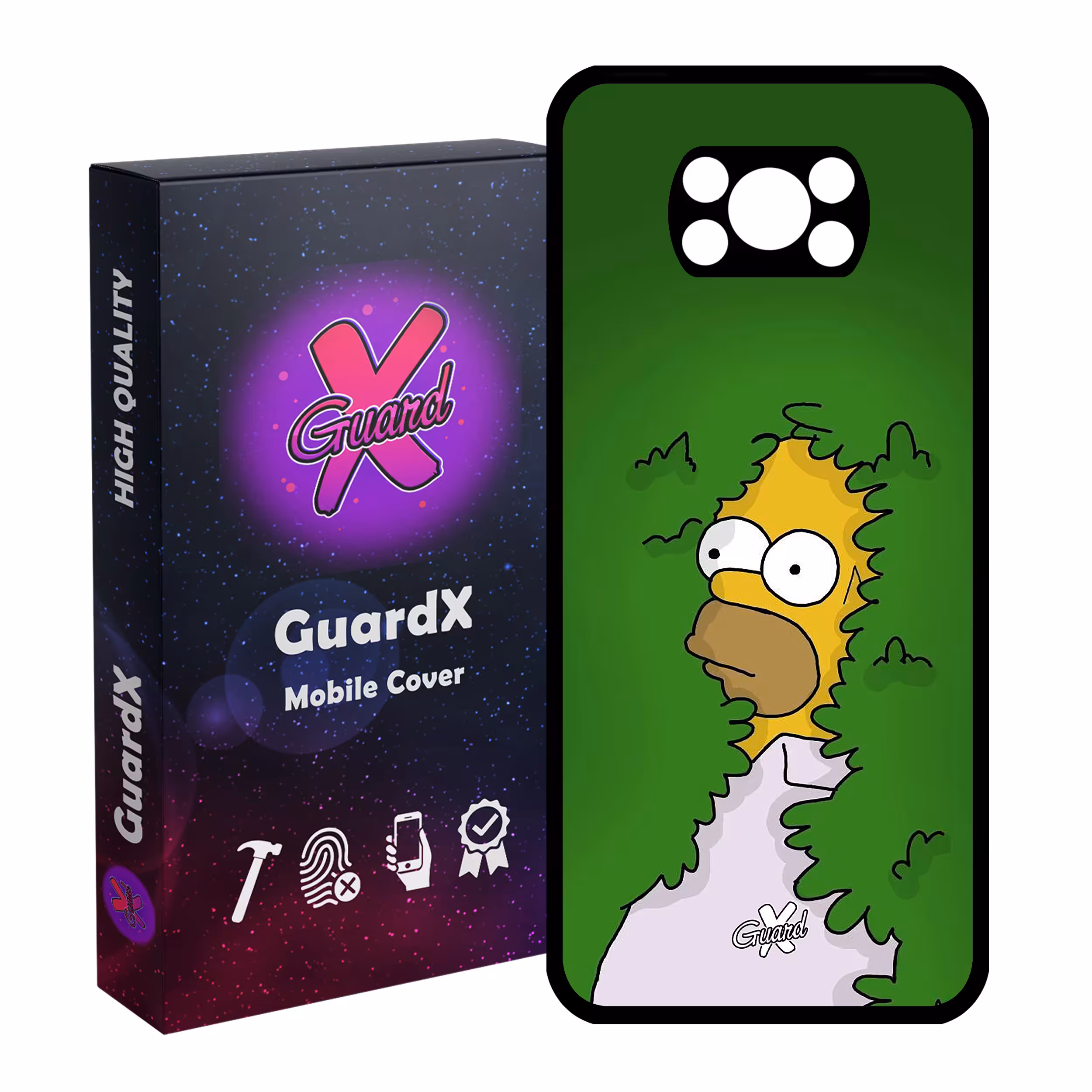 کاور گارد ایکس طرح Simpsons مدل Glass10111 مناسب برای گوشی موبایل شیائومی Poco X3 / Poco X3 NFC