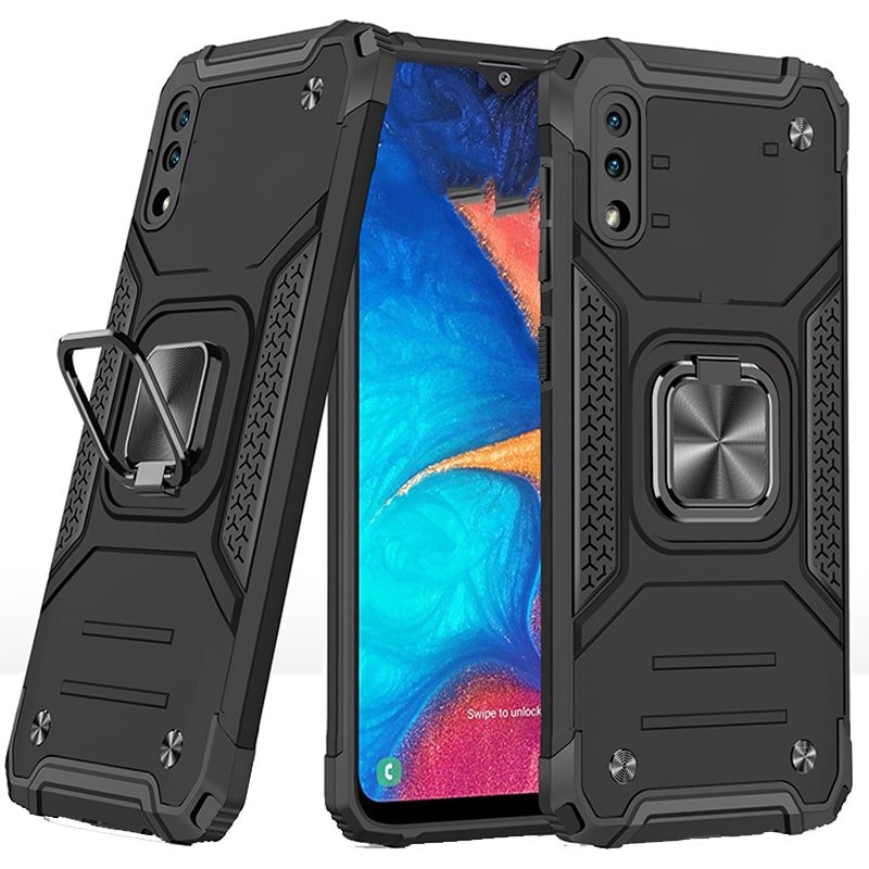 قاب اورجینال گوشی مناسب برای Samsung Galaxy A02 / A022 طرح دیفندر آرمور به همراه رینگ استند مگنتی مدل Ranger Phone