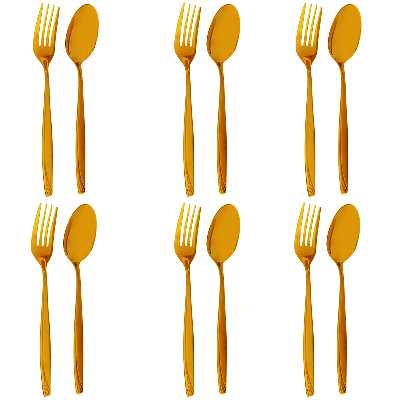 سرویس قاشق و چنگال غذاخوری 12 پارچه کد Un148