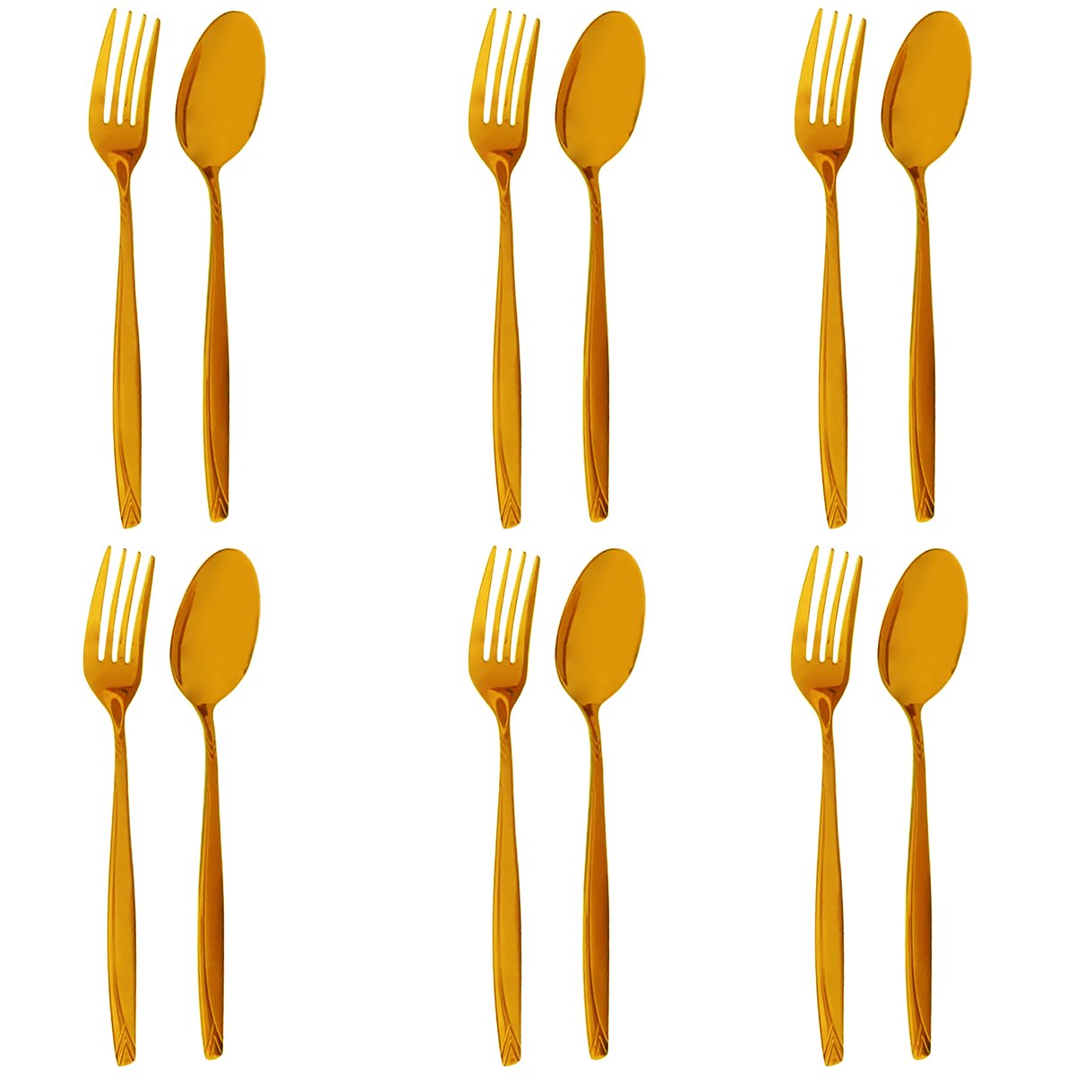 سرویس قاشق و چنگال غذاخوری 12 پارچه کد Un148