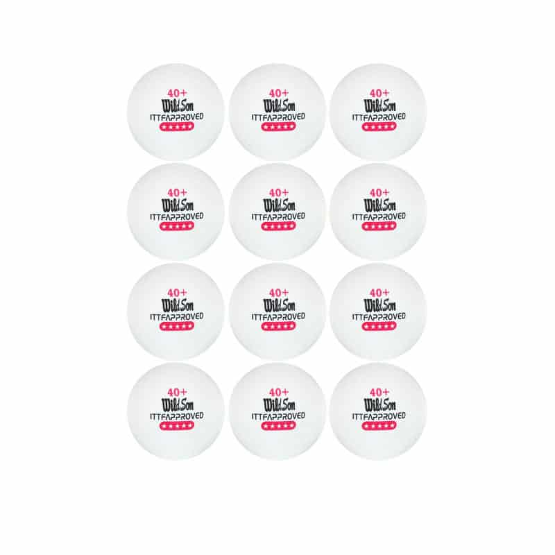 توپ پینگ پنگ ویلسون 40  سه ستاره بسته 12 عددی