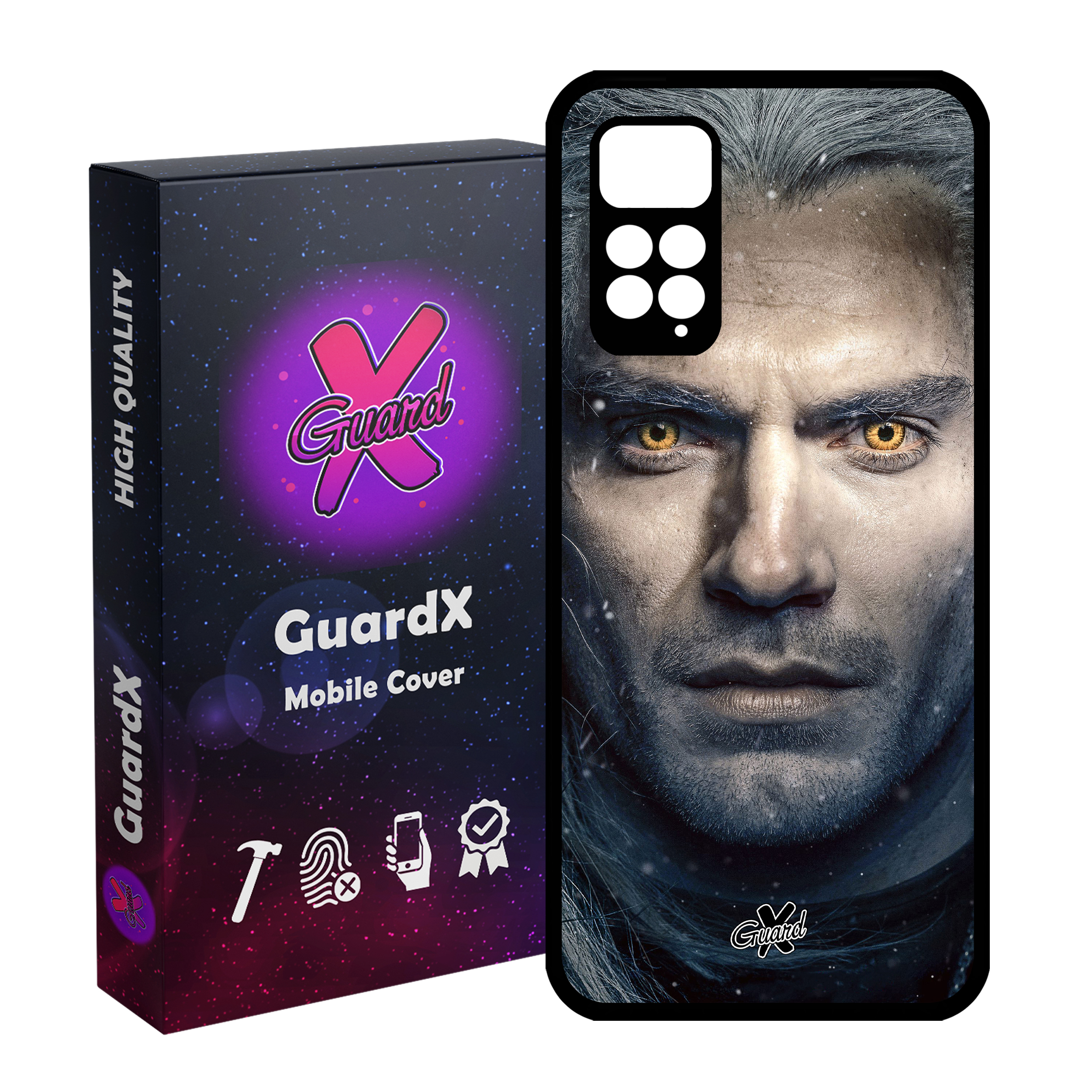 کاور گارد ایکس طرح Witcher مدل Glass10177 مناسب برای گوشی موبایل شیائومی Redmi Note 11 Pro 4G/5G