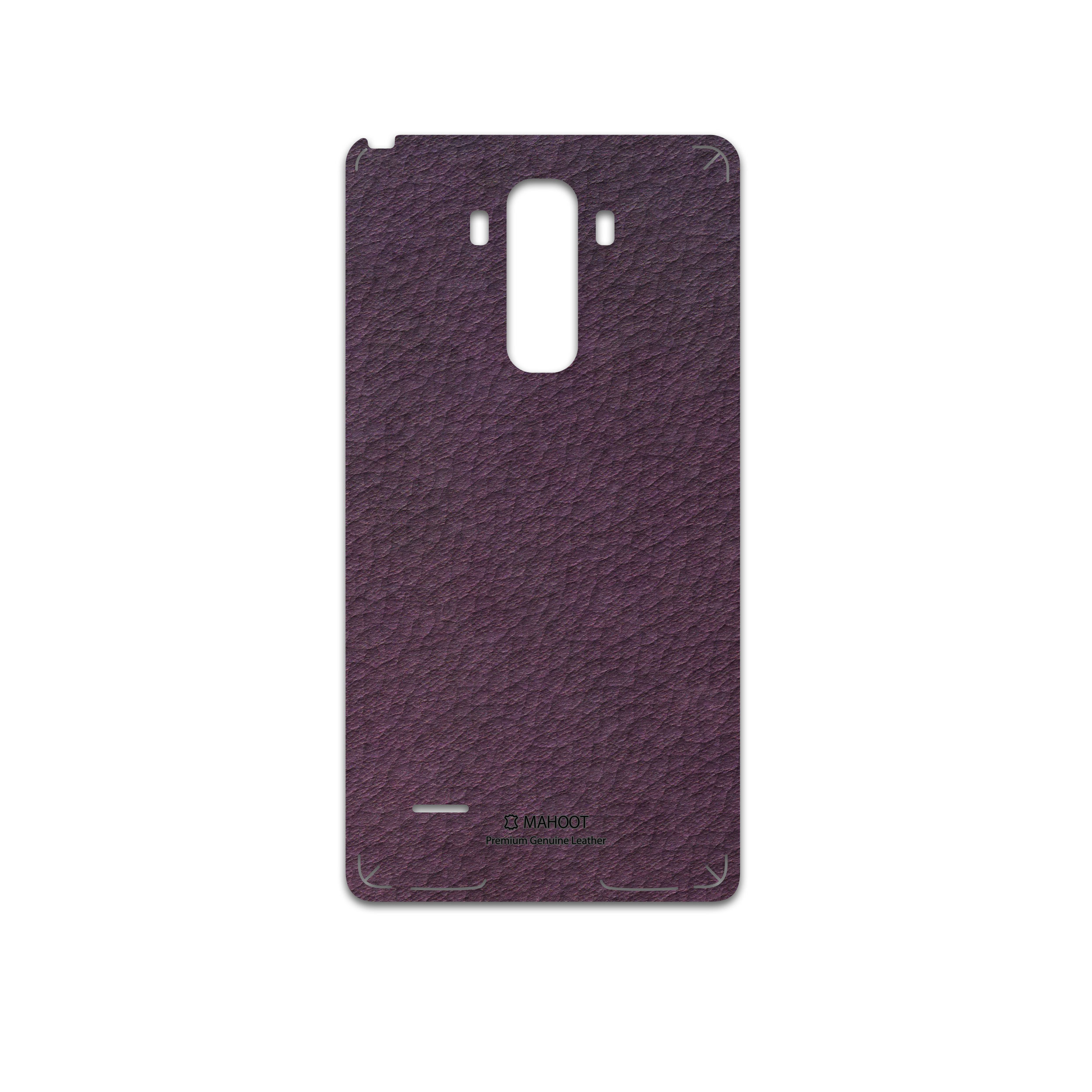 برچسب پوششی ماهوت مدل Purple-Leather مناسب برای گوشی موبایل ال جی G4 Stylus
