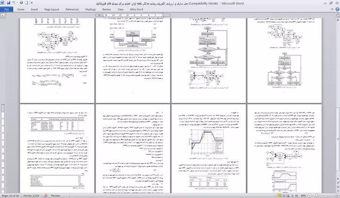 ترجمه فایل مدل سازي و ارزيابي الگوريتم رديابي حداكثر نقطه توان اصلي براي سيستم هاي فتوولتائيك