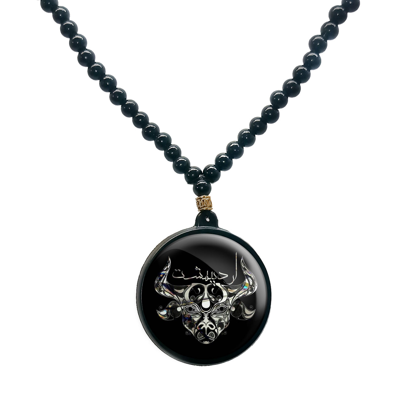 گردنبند پرمانه کد pmd.3453 مدل دو طرفه