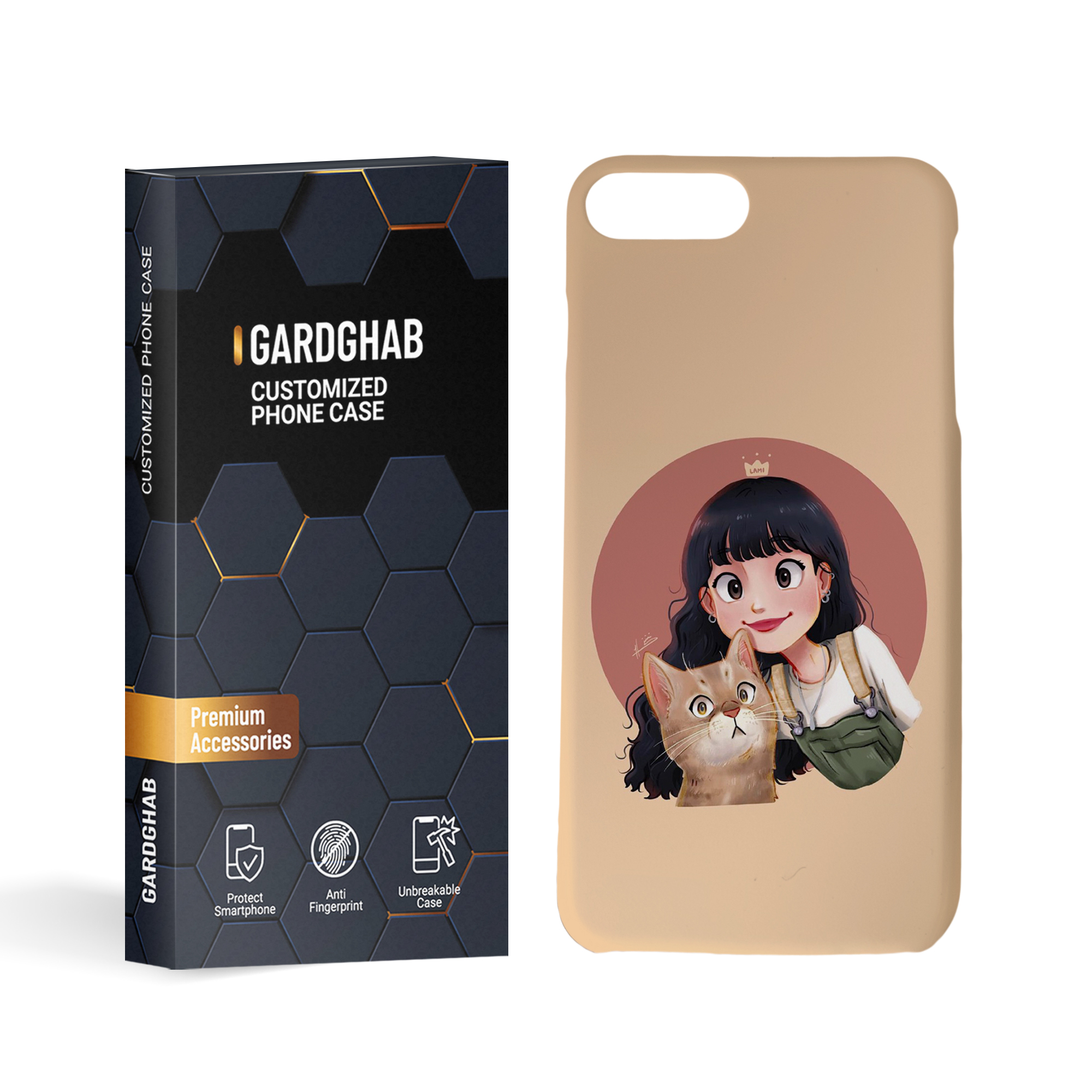 کاور گارد قاب مدل دخترانه مناسب برای گوشی موبایل اپل iPhone 7plus / 8plus