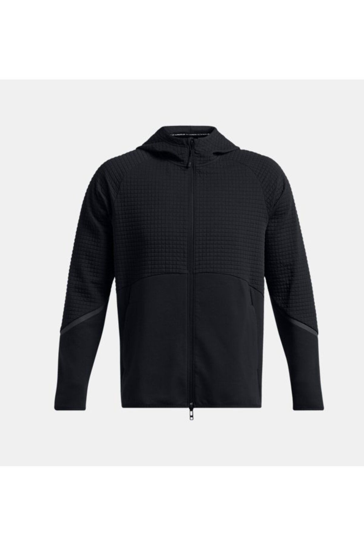 سویشرت ورزشی مشکی مردانه شبکه پشم گوسفند غیر قابل توقف در UA کامل پیراهن زیپ 001 Under Armour