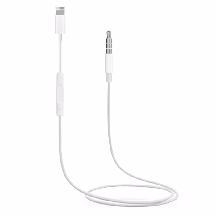 کابل تبدیل لایتنینگ به جک 3.5 AUX Audio مدل MH021 به طول 1 متر