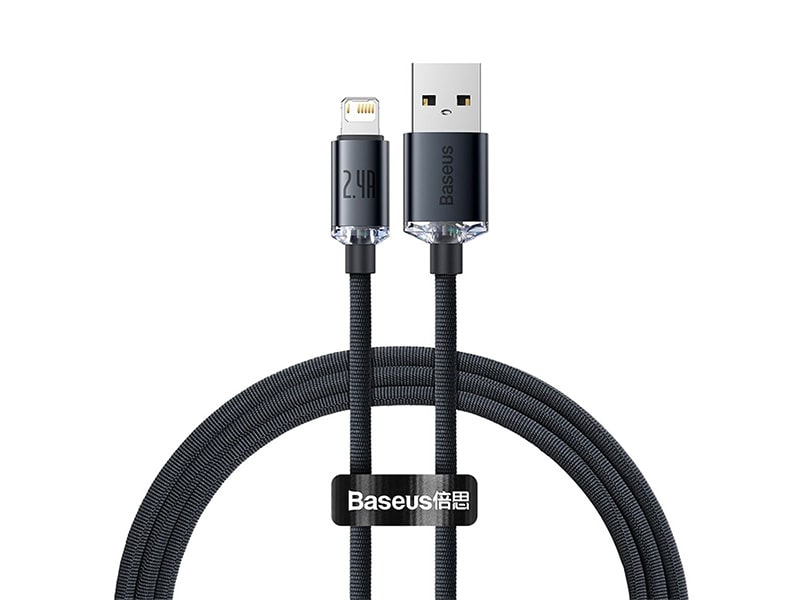 کابل لایتنینگ 1.2 متری بیسوس Baseus CAJY000001 Crystal Shine 1.2m Lightning Cable