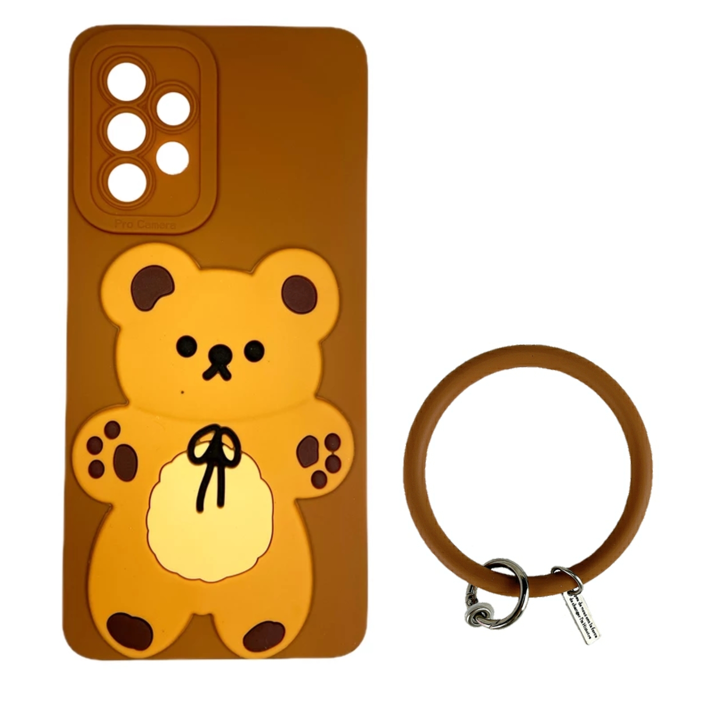 کاور مدل خرس پانچ کد 08 مناسب برای گوشی موبایل سامسونگ GALAXY A72 به همراه حلقه نگهدارنده