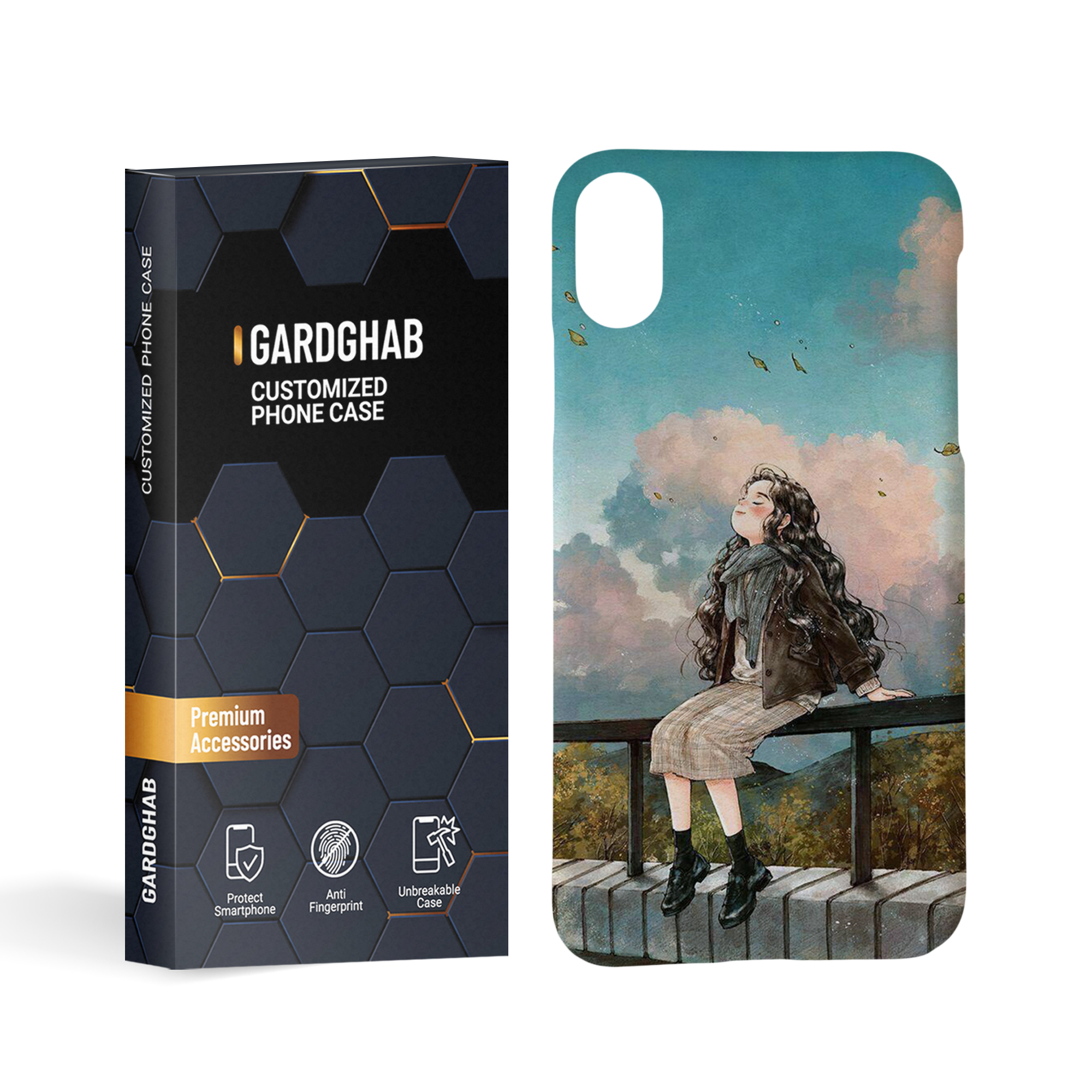 کاور گارد قاب مدل دخترانه مناسب برای گوشی موبایل اپل iPhone x/xs