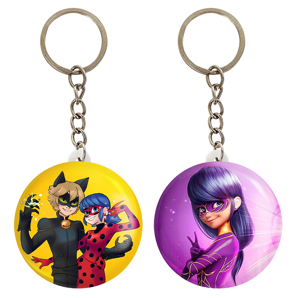 جاکلیدی خندالو مدل دختر کفشدوزکی و پسر گربه ای کد 34813482 مجموعه 2 عددی