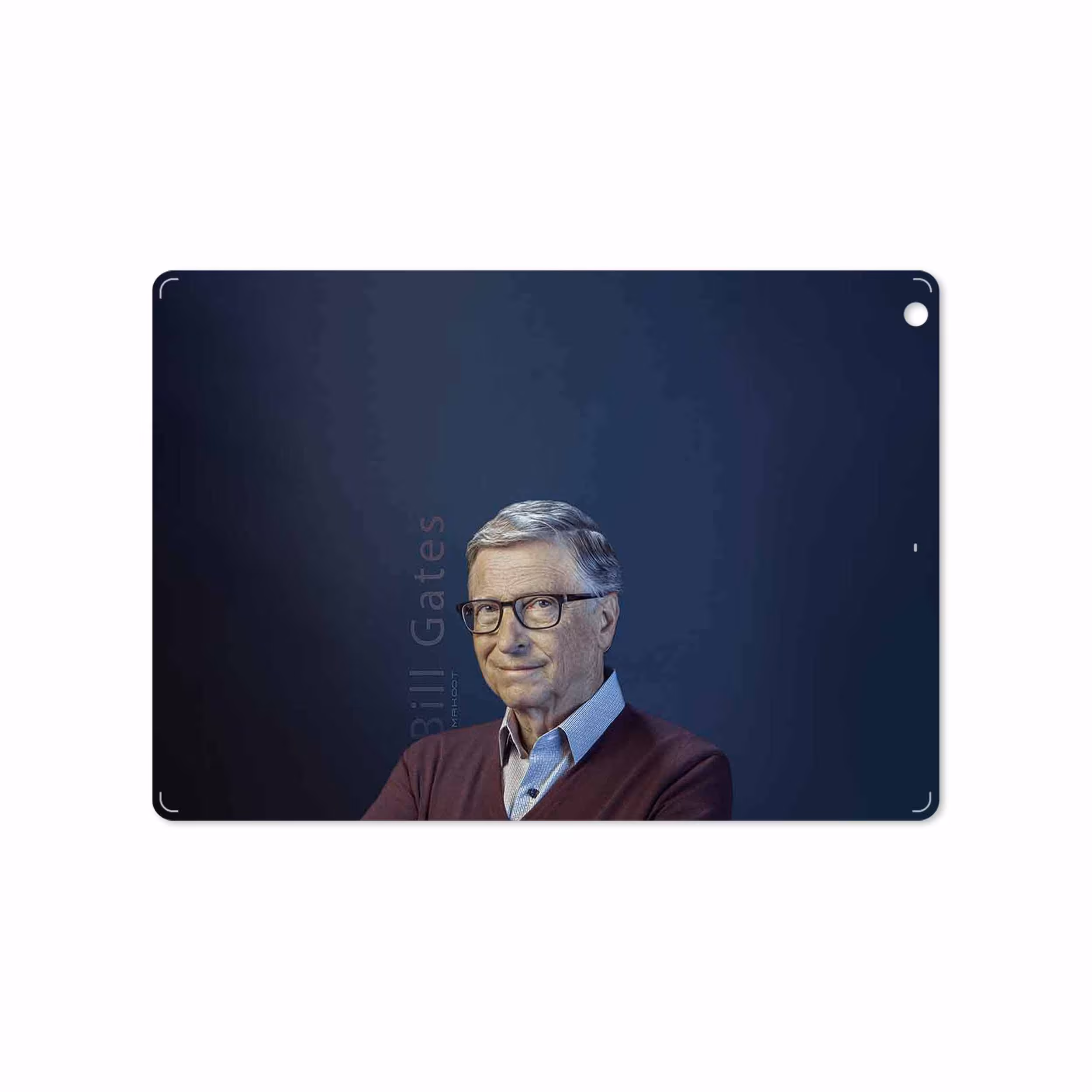برچسب پوششی ماهوت مدل Bill Gates مناسب برای تبلت اپل iPad Air 2013 A1474