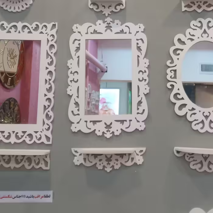 آینه شلف طرح لاله پی وی سی