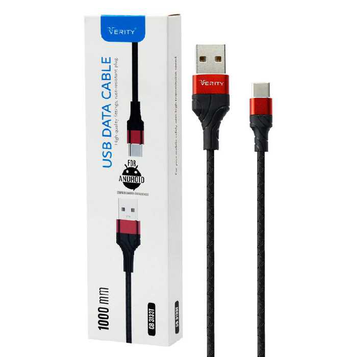 کابل شارژ تایپ سی Verity مدل CB-3133T