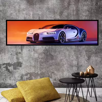 تابلو بکلیت طرح اتومبیل ماشین بوگاتی مدل کشیده B-7846